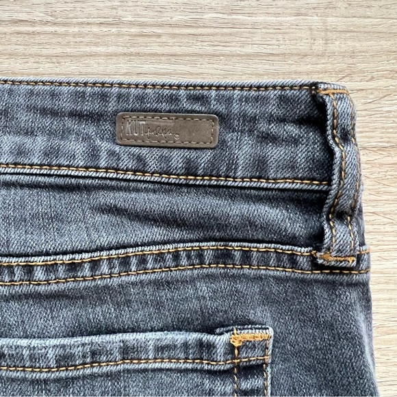 Kut From The Kloth Jeans Catherine Boyfriend Distressed Stretch Washed Black 16 - Picture 7 of 13